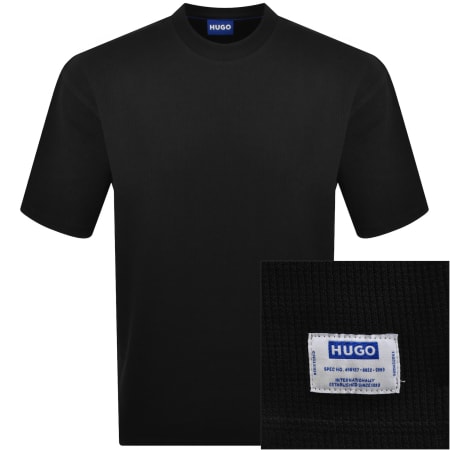 新品　HUGO BOSS tシャツ　ブルー　ブラック HUGO Blue Nuwaffle T Shirt Black | Mainline Menswear us
